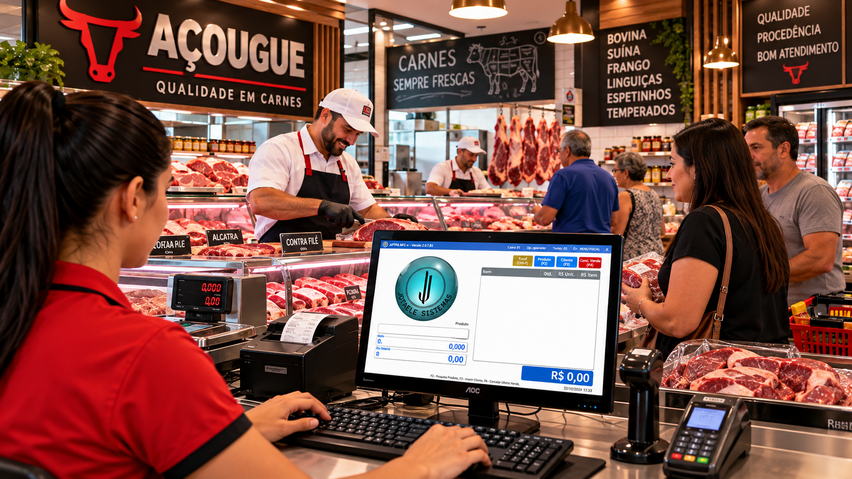 Açougue Moderno com Sistema Jotaele